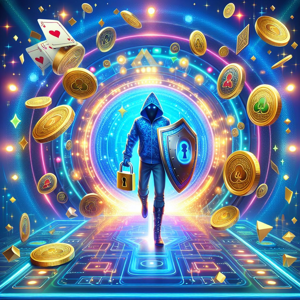 A177 login security themed character with padlock and casino elements